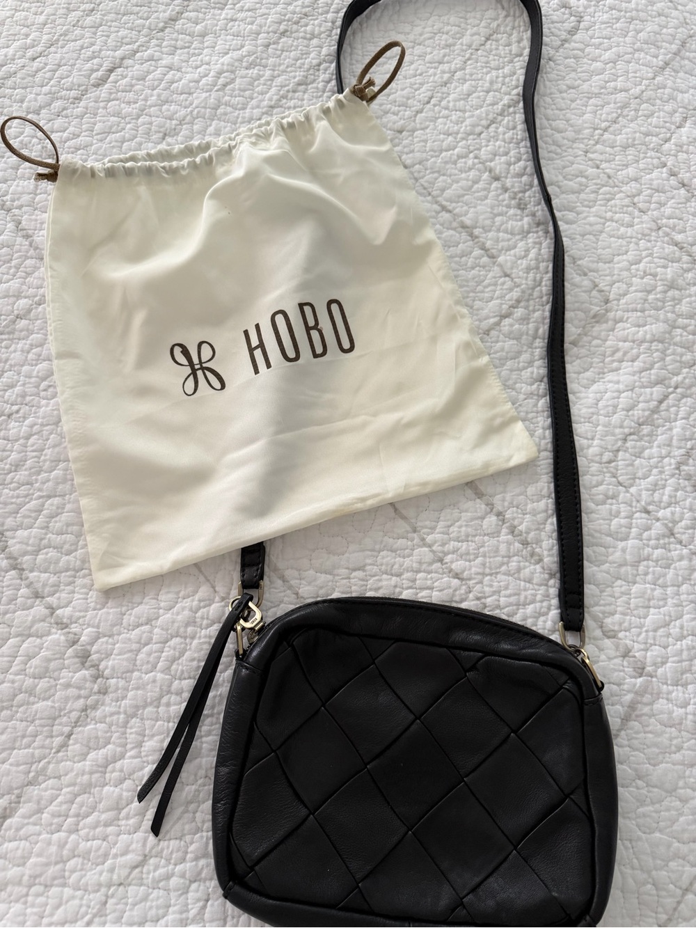 HOBO NWOT Black Leather Crossbody Bag - Women - Picture 2 of 8